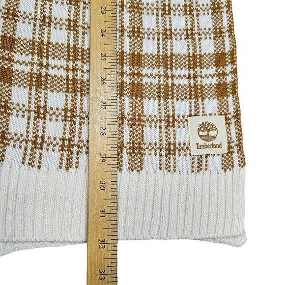 Timberland NWT Plaid Scarf Checkered Knit Soft Warm‎ Acrylic Winter Accessory OS - Picture 7 of 7